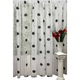 Perdea brodata, culoare alb/negru, colectia Dots by Liz Line, 600x245cm, cu rejansa - RD1356