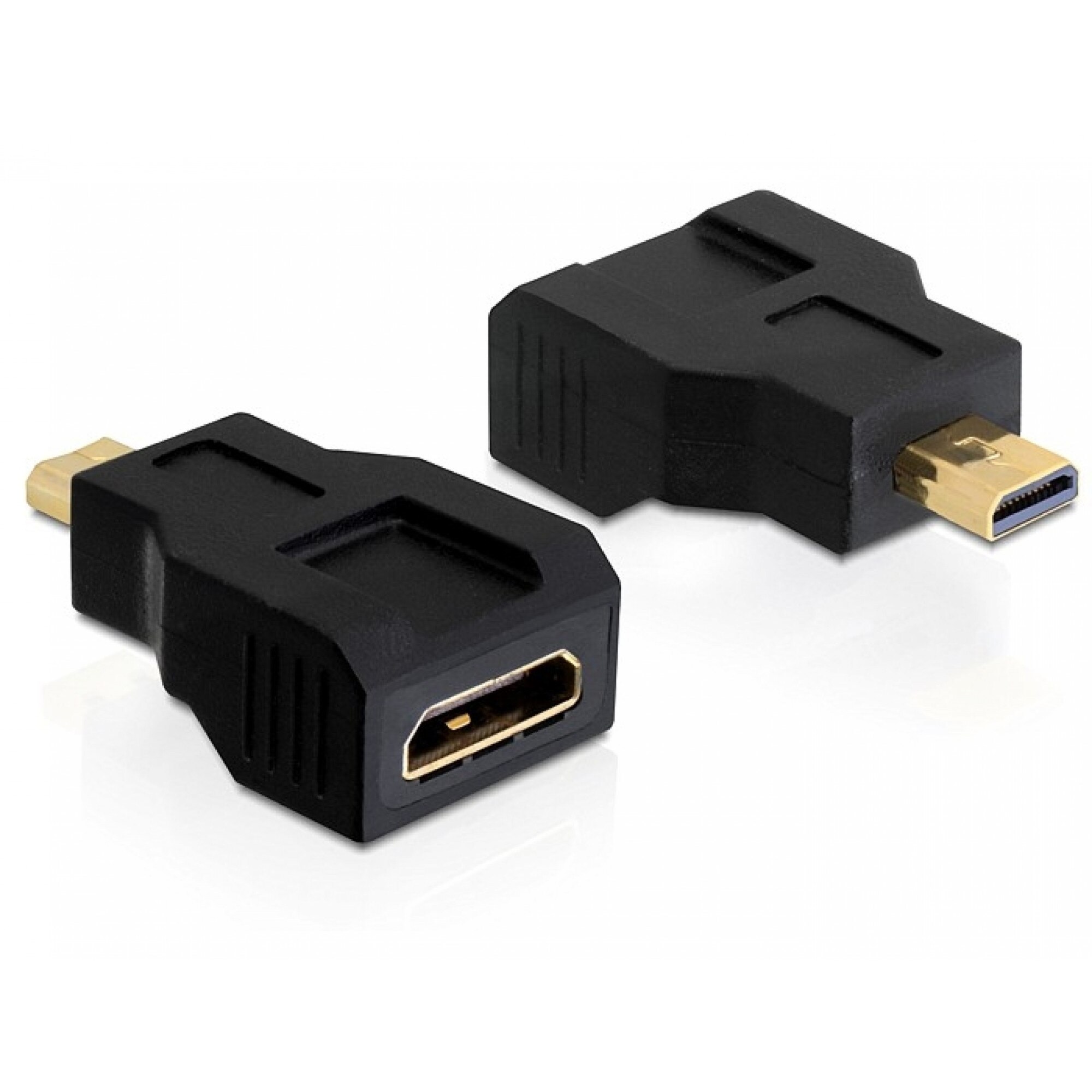 Adaptor micro HDMI-D la mini HDMI-C T-M, Delock 65271