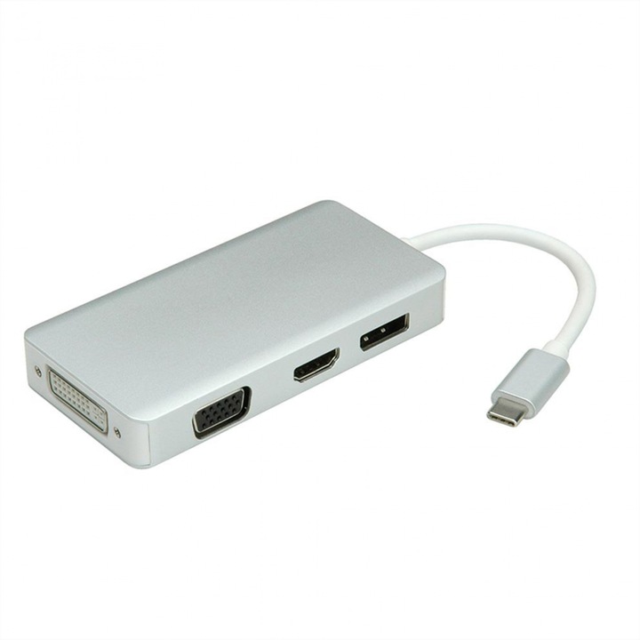 Adaptor USB tip C la VGA / HDMI / DVI / Displayport T-M, Value 12.99.3230