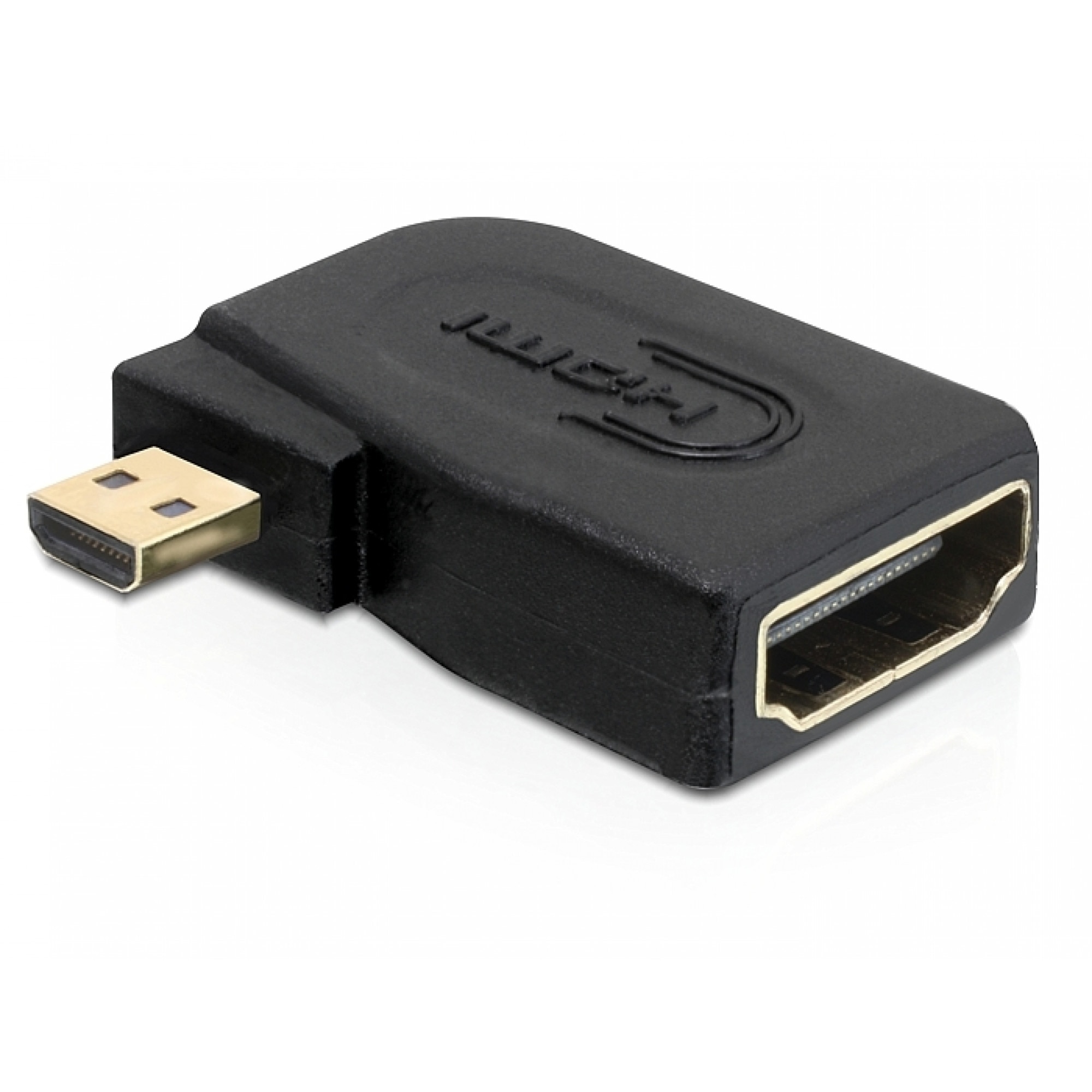 Adaptor HDMI la micro HDMI D T-M v1.4 in unghi, Delock 65352