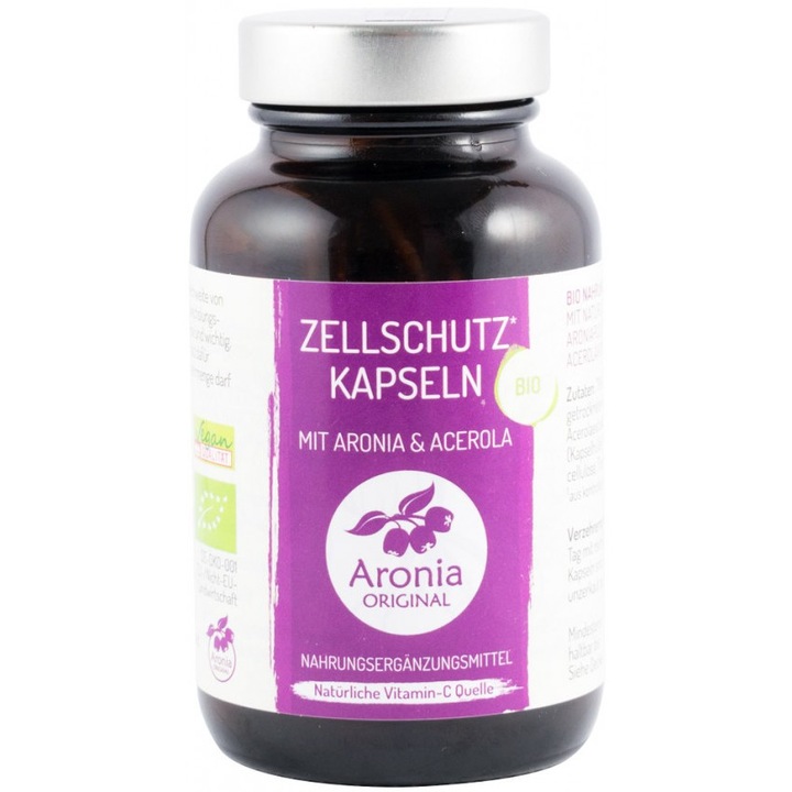Capsule bio pentru protectie celulara, Aronia 55,2g