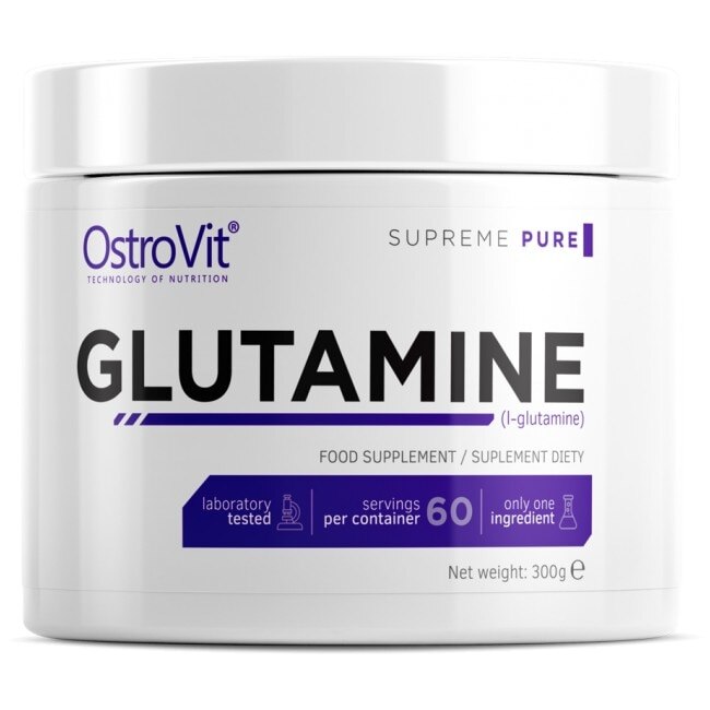 Supliment alimentar OstroVit Glutamine Powder, Tasteless, 300 gr
