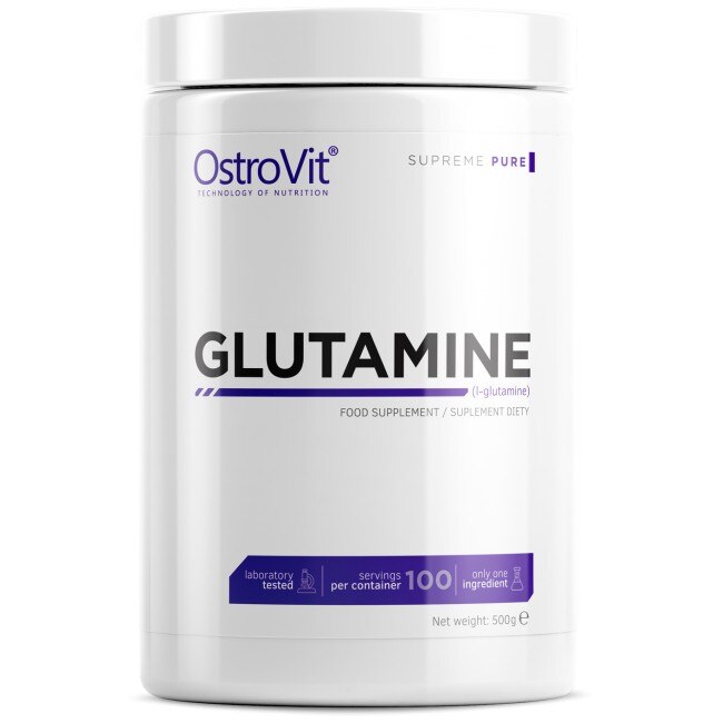 Supliment alimentar OstroVit Glutamine Powder, Tasteless, 500 gr