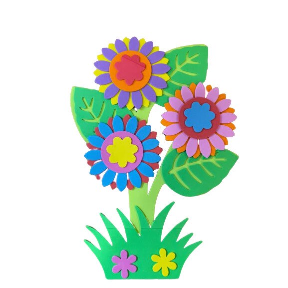 Poster Vision, cu flori multicolore, 30x20cm