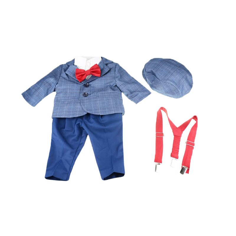 Costum elegant 6 piese pentru baieti Colibri CCB-3, Albastru, 62 cm