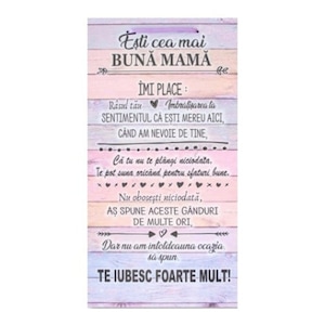 Tablou Decorativ Cu Mesaj Esti Cea Mai Buna Mama Emag Ro