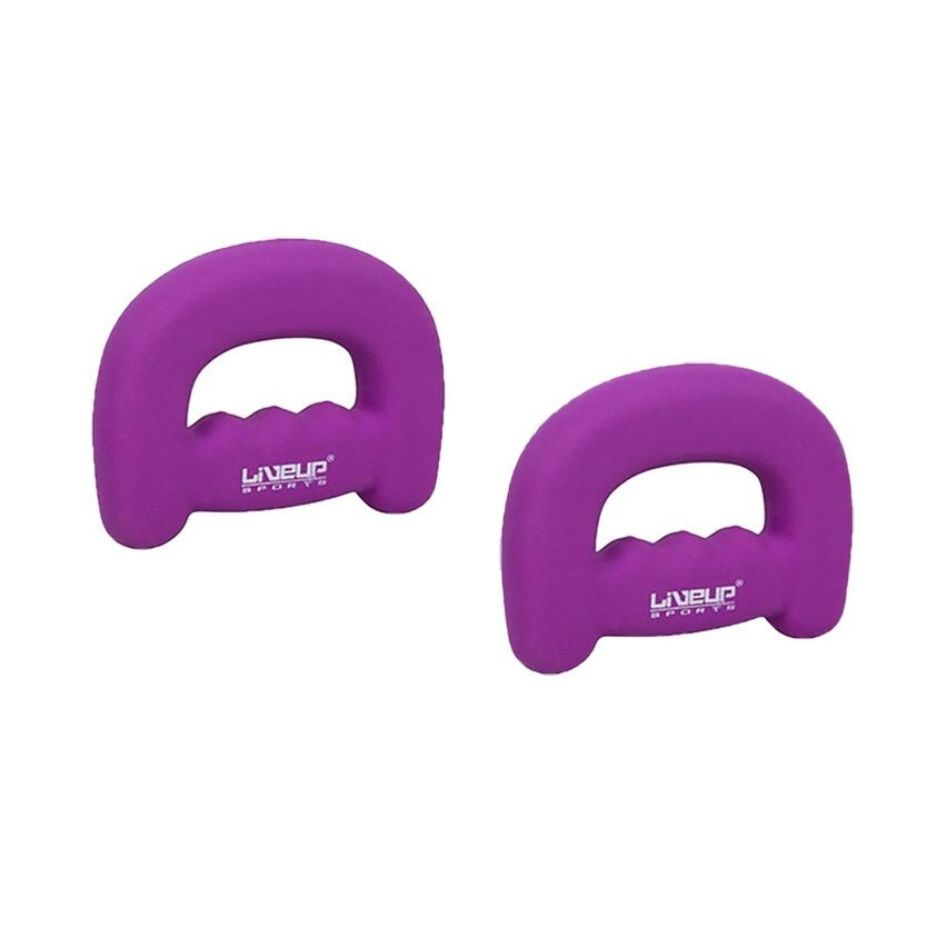Set 2 gantere LiveUp, Neopren, 2x1.5kg, 15x11x3cm, Mov