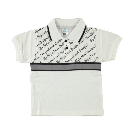 Tricou Polo Algi, alb