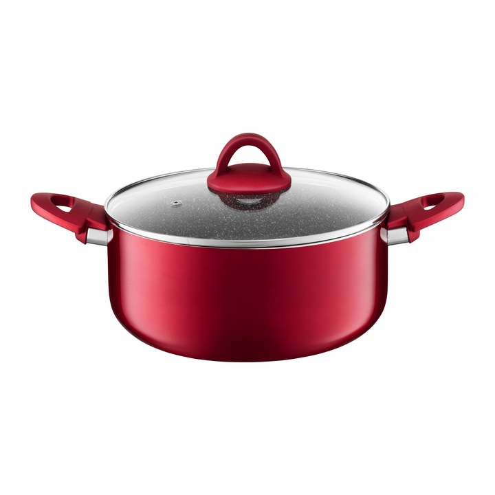 Oala cu capac Ambition Qualum Jasper, inductie, 28 cm, 6.5 L