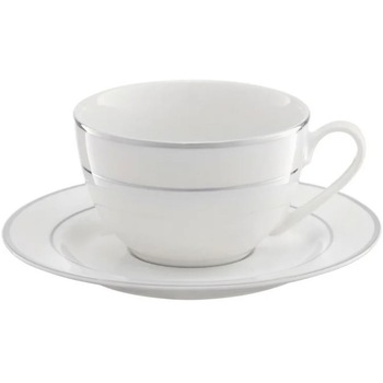 Set cafea Ambition Aura Silver, portelan, 12 piese Set cafea Ambition Aura Silver, portelan, 12 piese