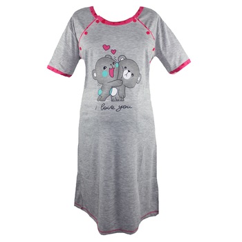 Camasa pentru alaptat, I love you, ursuleti, roz 2XL Camasa pentru alaptat, I love you, ursuleti, roz 2XL