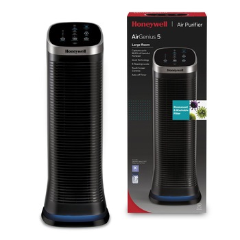 Purificator de aer Honeywell Air Genius 5, filtru reutilizabil, 5 moduri de filtrare, Negru Purificator de aer Honeywell Air Genius 5, filtru reutilizabil, 5 moduri de filtrare, Negru