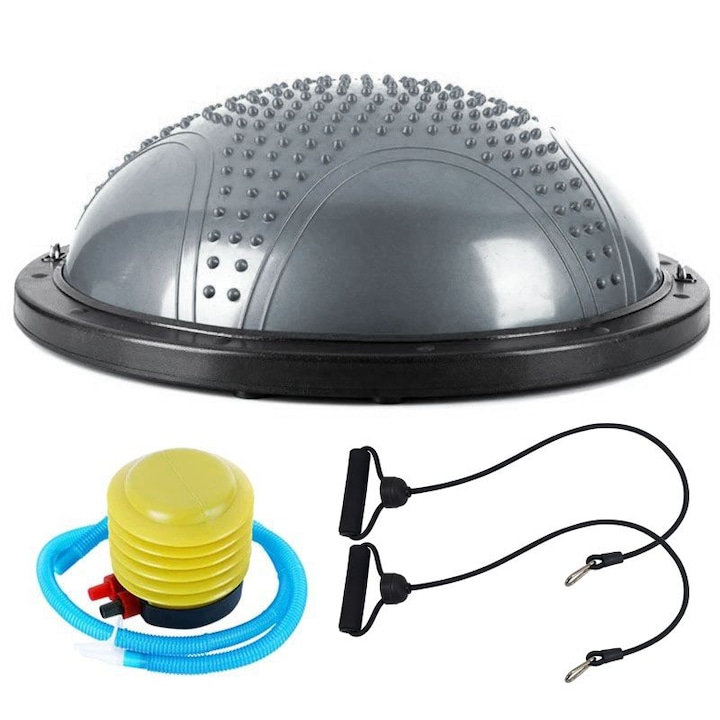 Полутопка за баланс MAXIMA BOSU ball 310671, 58.5 см, Сив