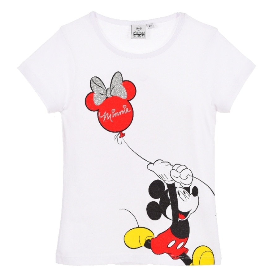 Bluza fete, maneca scurta,, Alb