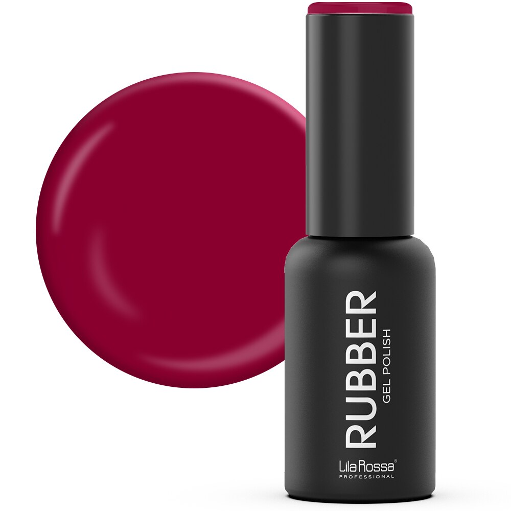 Oja semipermanenta, Lila Rossa, Rubber, 014, Persian Red, Lucios, 7 ml