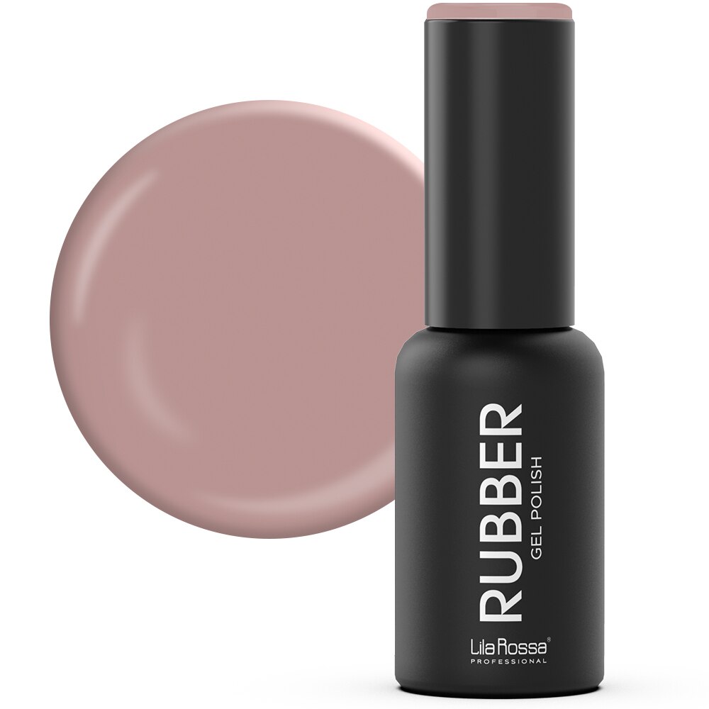 Oja semipermanenta, Lila Rossa, Rubber, 024, Soft Cappuccino, Lucios, 7 ml