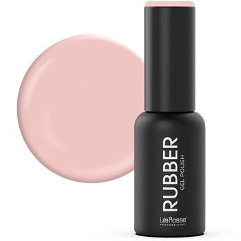 Oja semipermanenta, Lila Rossa, Rubber, 004, Rosy Blush, Lucios, 7 ml Oja semipermanenta, Lila Rossa, Rubber, 004, Rosy Blush, Lucios, 7 ml
