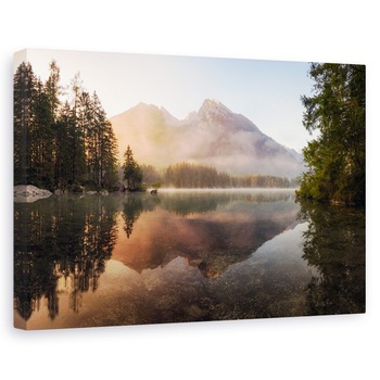 Tablou canvas - Ceata stralucitoare, Peisaj, Reflectie, Ceata, Copaci, 60 x 90 cm Tablou canvas - Ceata stralucitoare, Peisaj, Reflectie, Ceata, Copaci, 60 x 90 cm