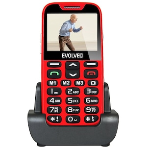 Telefon pentru varstnici Evolveo EasyPhone XD, EP600, Rosu