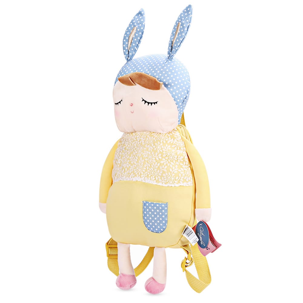 Rucsac personalizat Metoo, model Angela galben, 49 cm