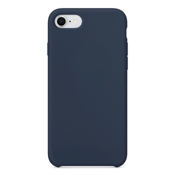 Husa din Silicon Soft Touch pentru iPhone SE 2 (2020), Albastru