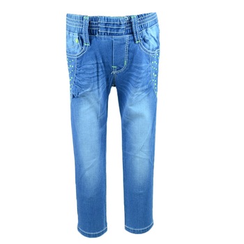 Blugi pentru fete Happy House KK1209, Albastru, 98 Blugi pentru fete Happy House KK1209, Albastru, 98