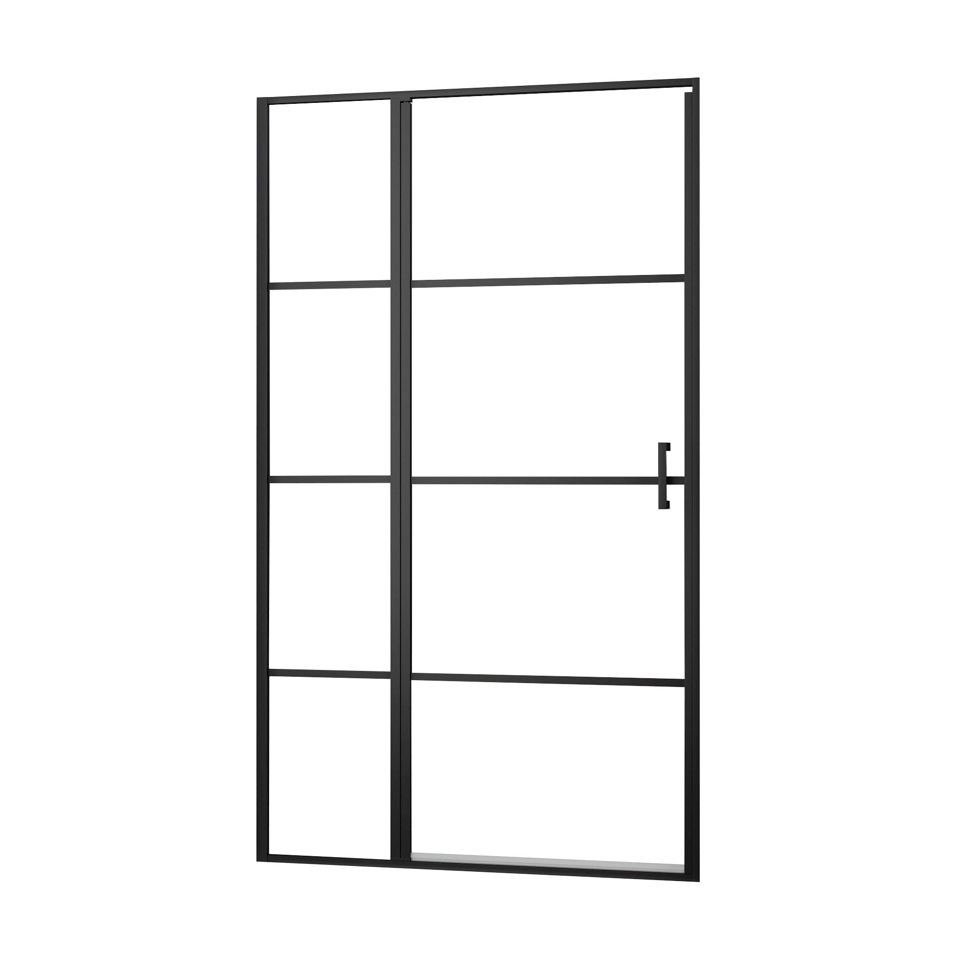 Usa batanta negru decor 98-100x195 cm