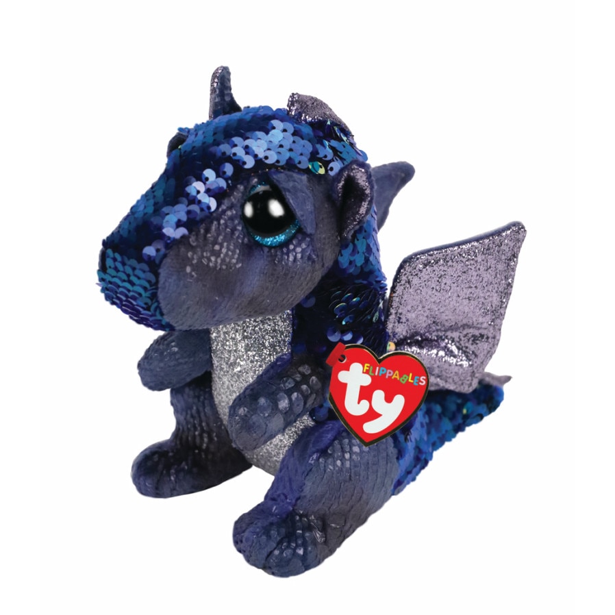 Jucarie din plus Ty cu paiete dragonita Kate, 15 cm
