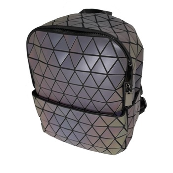Rucsac dama, cu efect holografic, multicolor, imprimeu geometric, dimensiune 32x26x12 cm Rucsac dama, cu efect holografic, multicolor, imprimeu geometric, dimensiune 32x26x12 cm