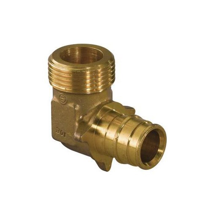 Cot 90° cu filet exterior, 20 x 3/4″, alama, Uponor