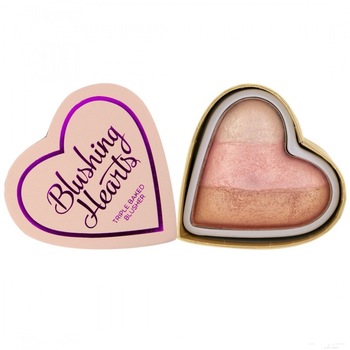Fard de obraz Makeup Revolution I Heart Makeup Blushing Hearts Iced Hearts, 10 g Fard de obraz Makeup Revolution I Heart Makeup Blushing Hearts Iced Hearts, 10 g