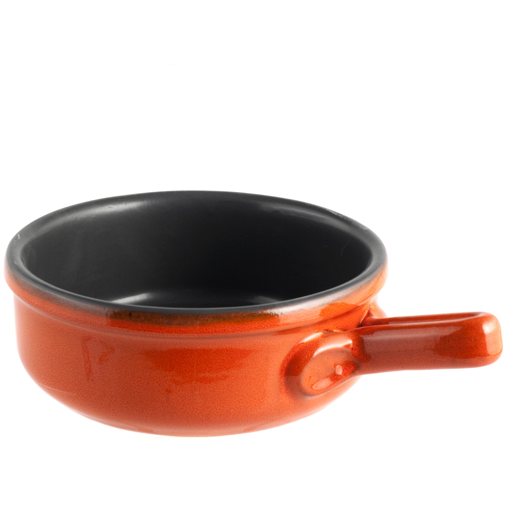 Vas ceramica pentru copt, Antiaderent, Diametru 21 cm, Portocaliu