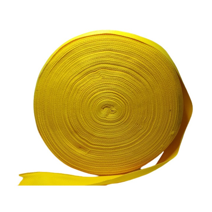 Rola 50 metri banda poliester galbena,Mabo,4cm