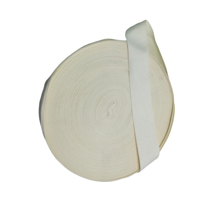 Rola 50 metri banda poliester ecru ,Mabo,4cm