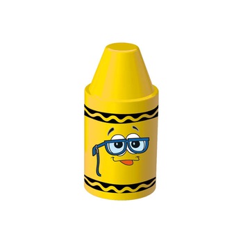 Suport pentru creioane si carioci Crayola, mic, galben Suport pentru creioane si carioci Crayola, mic, galben