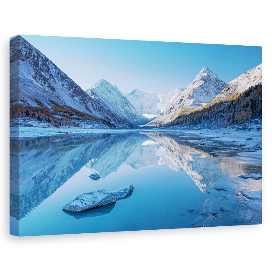 Tablou canvas - Lacul Akkem, Peisaj, Munte, Zapada, inghet, 80 x 120 cm