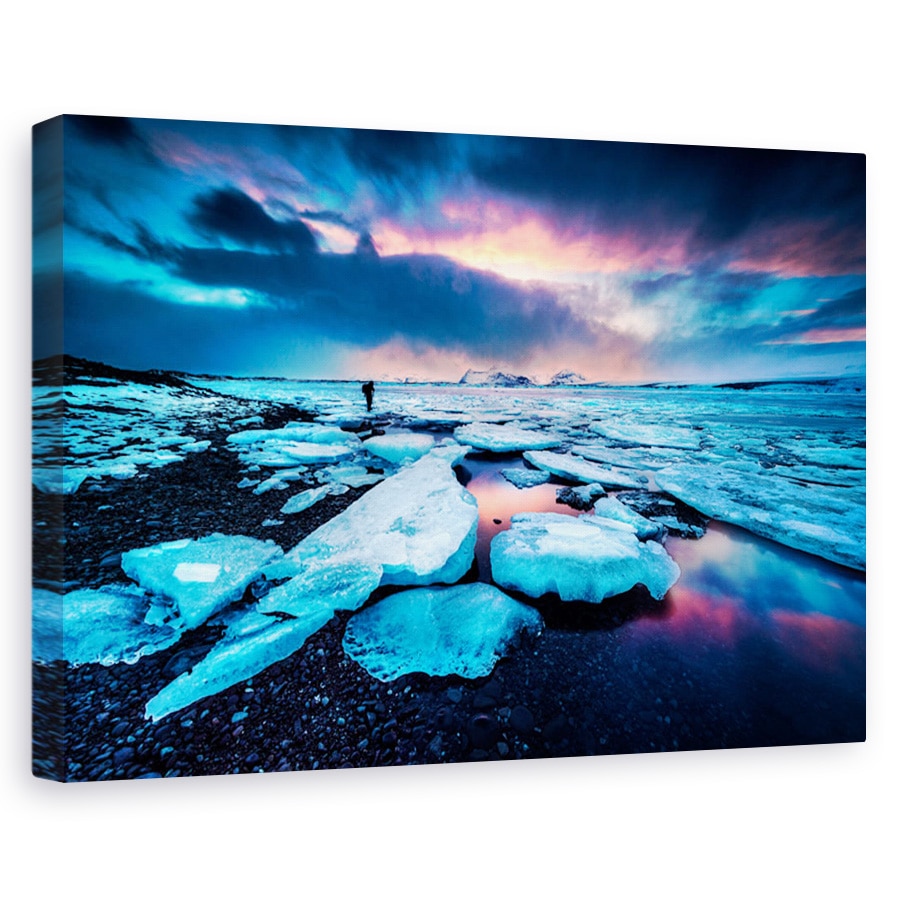 Tablou canvas - Badlands III, Peisaj, Munte, Apus De Soare, Drum, 80 x 120 cm