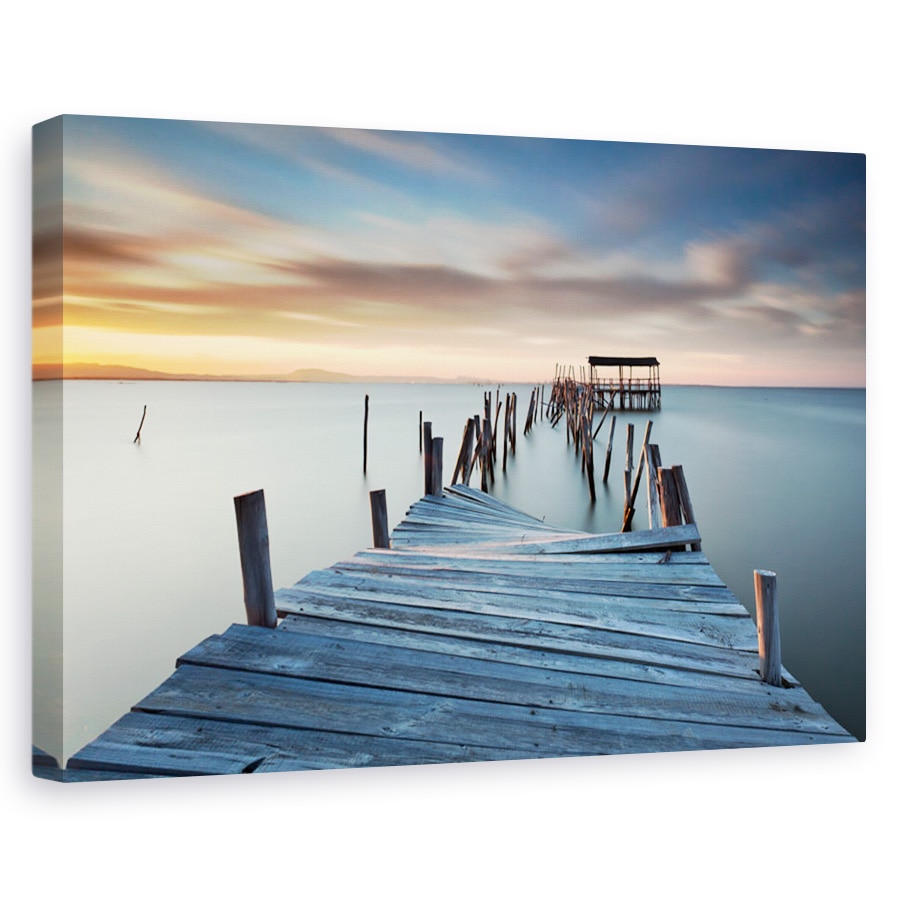 Tablou canvas - Colaps, Peisaj, Debarcader, Pod, Rupt, 80 x 120 cm