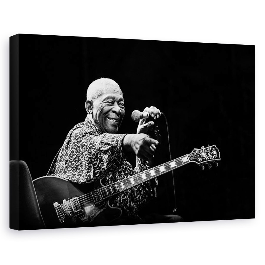 Tablou canvas - BB King, Personalitati, Performanta, Chitara, Instrument, 40 x 60 cm