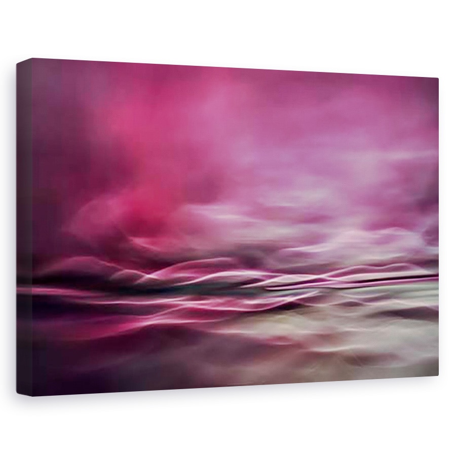 Tablou canvas - Culorile apei, Abstract, Flori, Roz, Peisaj, 80 x 120 cm