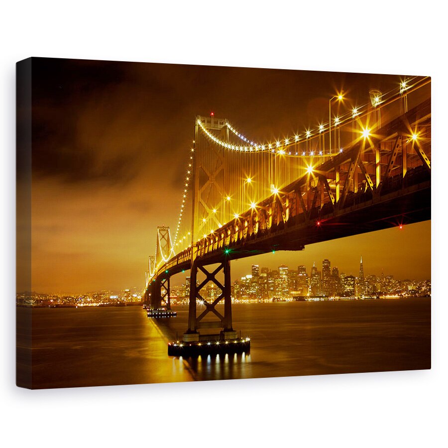 Tablou canvas - Podul Bay, Orase si arhitectura, Sua, San Francisco, America, 40 x 60 cm