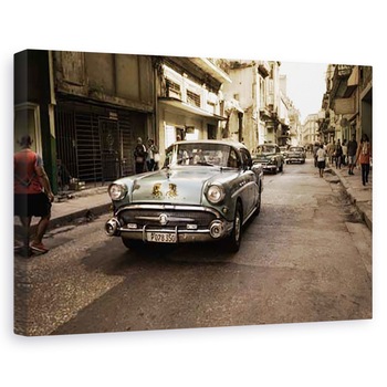 Tablou canvas - Veche strada havaneza, Orase si arhitectura, Cuba, Havana, Vintage, 40 x 60 cm Tablou canvas - Veche strada havaneza, Orase si arhitectura, Cuba, Havana, Vintage, 40 x 60 cm
