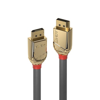Cablu Displayport 8K UHD (DP certificat) v1.4 T-T 5m Gold Line, Lindy L36294 Cablu Displayport 8K UHD (DP certificat) v1.4 T-T 5m Gold Line, Lindy L36294
