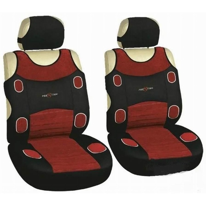 Set huse auto 2 scaune maieu rosii Prestige 47253 Carco