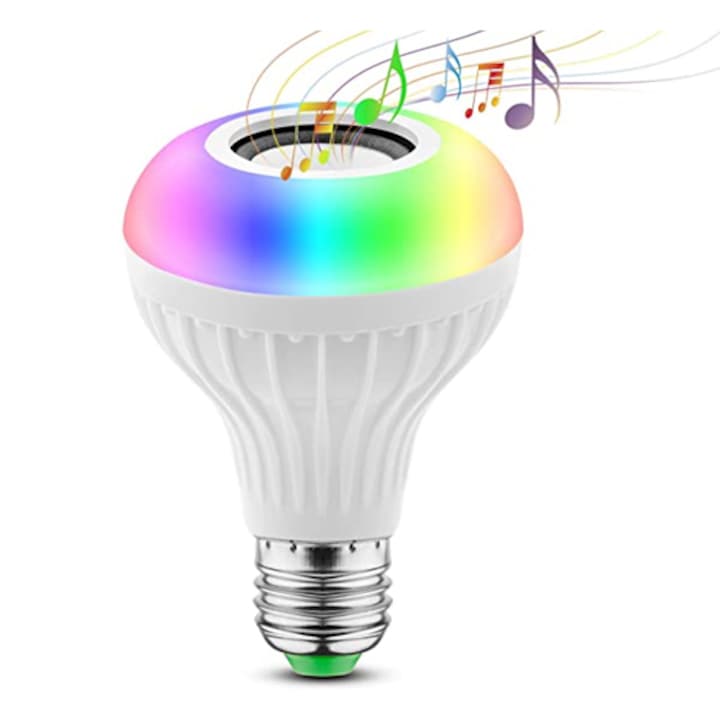 Bluetooth-os RGB LED lámpa, hangszóróval, távirányítóval