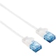 Cablu de retea Hama CAT-6 Slim-Flexib, alb, 1.5m