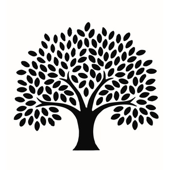 Sablon decorativ Tree of life, reutilizabil, plastic, maro, A4 Sablon decorativ Tree of life, reutilizabil, plastic, maro, A4
