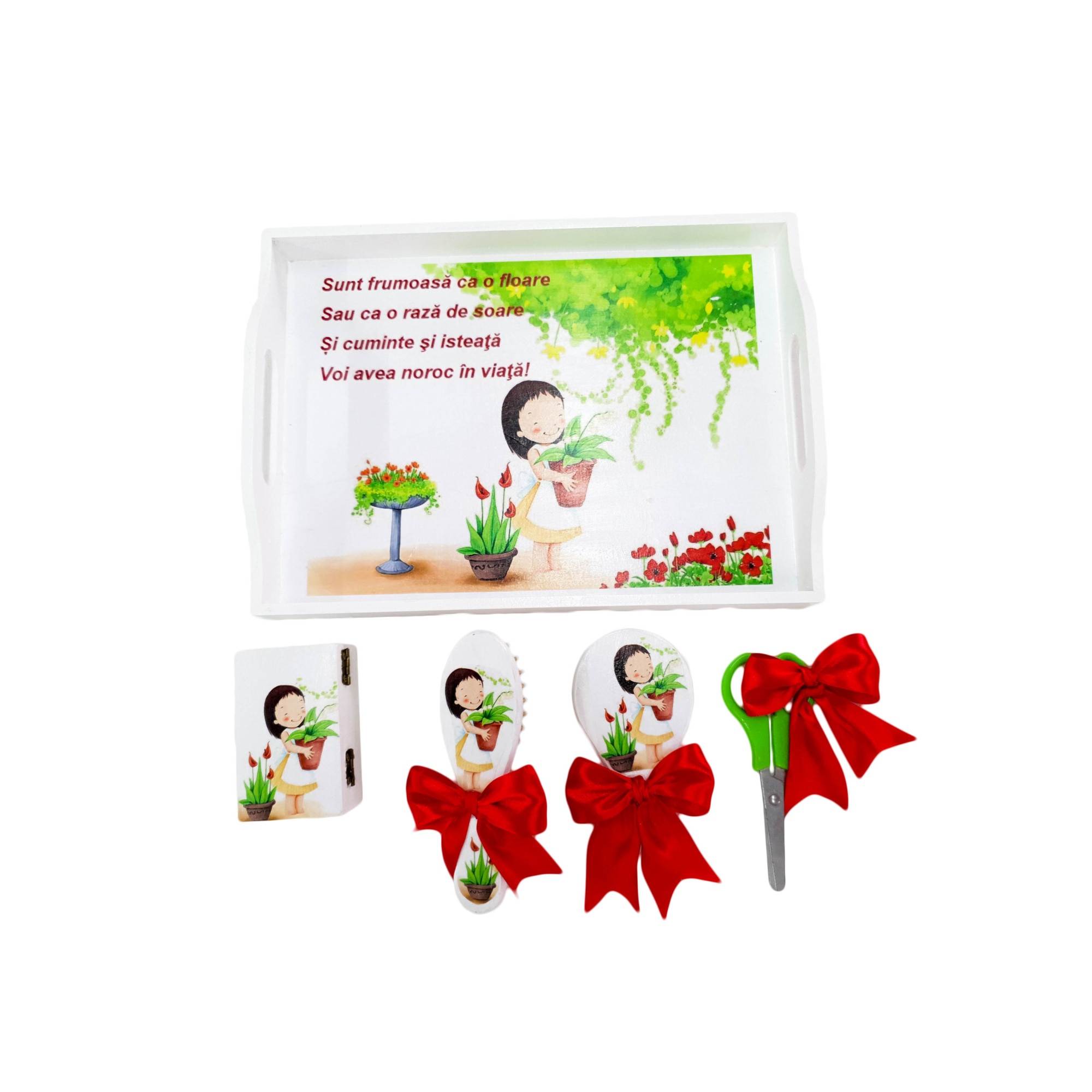 Set taiere mot cinci piese, Fetita