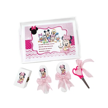Set taiere mot cinci piese, Minnie Mouse Set taiere mot cinci piese, Minnie Mouse