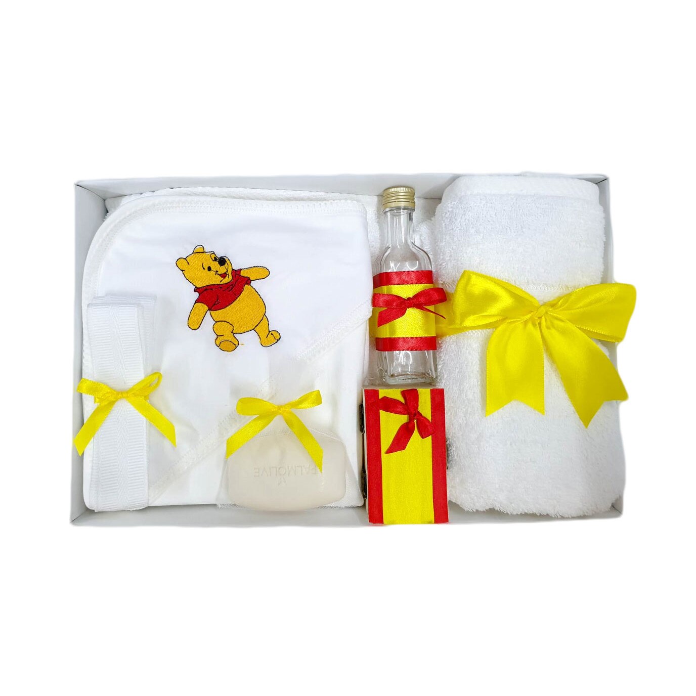 Trusou botez complet, brodat Winnie the Pooh